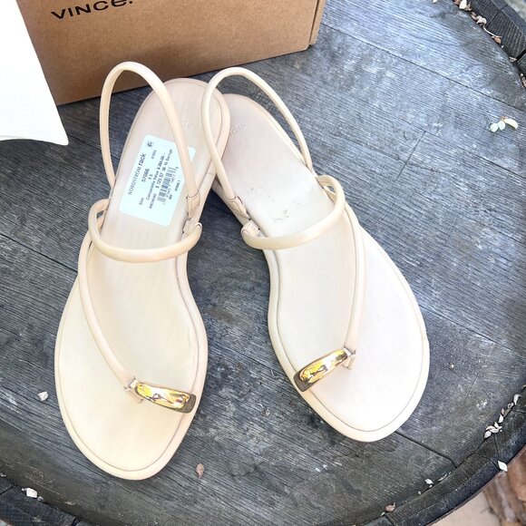 Vince Sandals - Leather - Lucila Birchsand - Like New - Size 9.5 - Picture 2 of 12